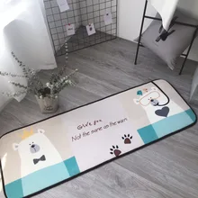 Высококачественный коврик для кухни Противоскользящий впитывающий влагу коврик для ванной комнаты водопоглощающий Коврик придверный коврик с изображением медведя Противоскользящий коврик для пола