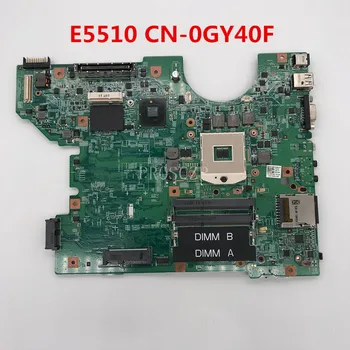 

Free shipping For Latitude E5510 Laptop motherboard CN-0GY40F 0GY40F GY40F HM55 DDR3 working well