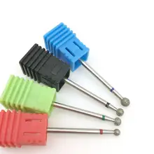 4 типа, круглые алмазные сверла для ногтей, роторное сверло для маникюра, электрическая машинка, аксессуары, пилочки для ногтей, инструменты для резки