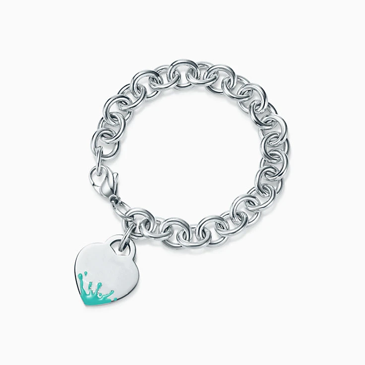 

SHINEXIN 1:1 S925 Sterling Silver Genuine TIFF Bracelet Heart-Shape Pendant Bracelet For Women Fine High-quality Jewelry