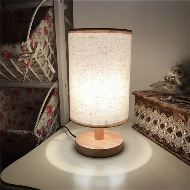 European Style Modern Wood Table Lamp Usb Plug Bedroom Bedside European Style Modern Wood Table Lamp Usb Plug Bedroom Bedside Indoor Living Room Night