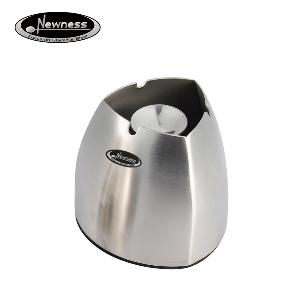 Newness Stainless Steel Cigar Ash Tray Tabletop Decoration Unbreakable