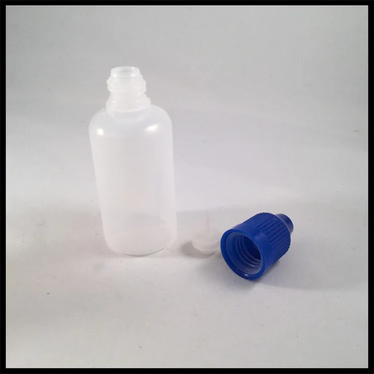 Высокое качество 30 мл PE eliquid пластиковую бутылку мини контейнер с длинным тонким дрип-тип и красочные недоступном для детей cap