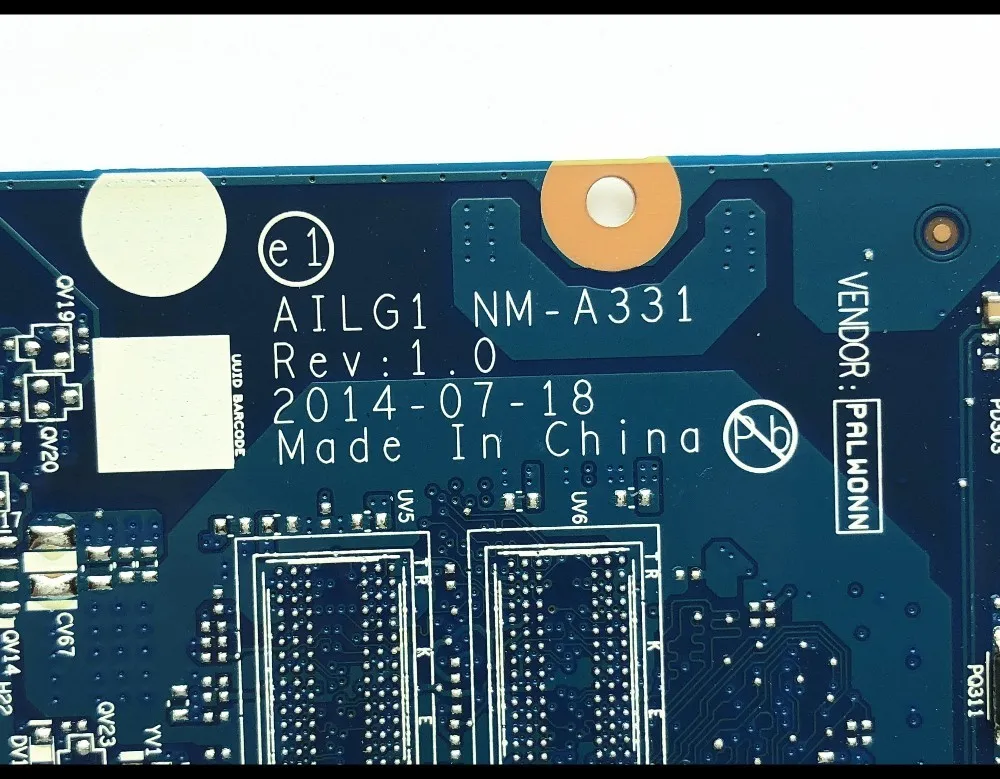 Материнская плата AILG1 для ноутбука Lenovo Высококачественная материнская SR23W DDR3L 100%