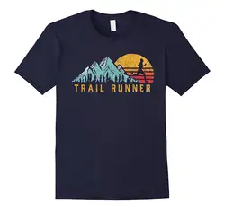 Новинка 2018 года Летний обычный Тройник Футболка Trail Runner Ретро стиль Винтаж Runnings