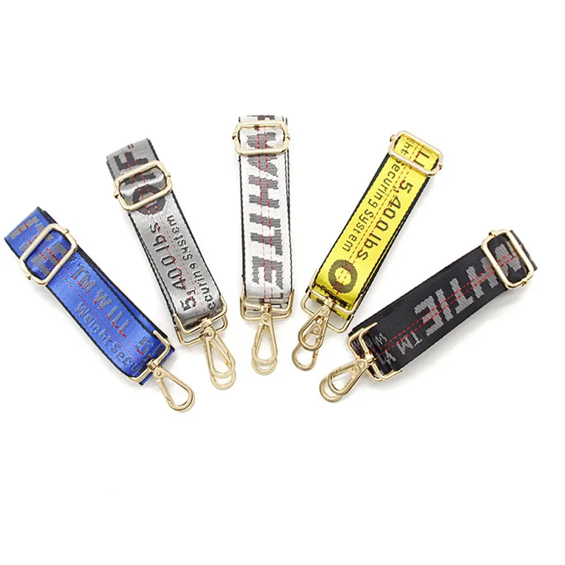 

60-120x3.5cm Fashion Adjustable Shoulder Hanger Handbag Straps Letter Print Replacement Adjustable Belts for Sports Bag