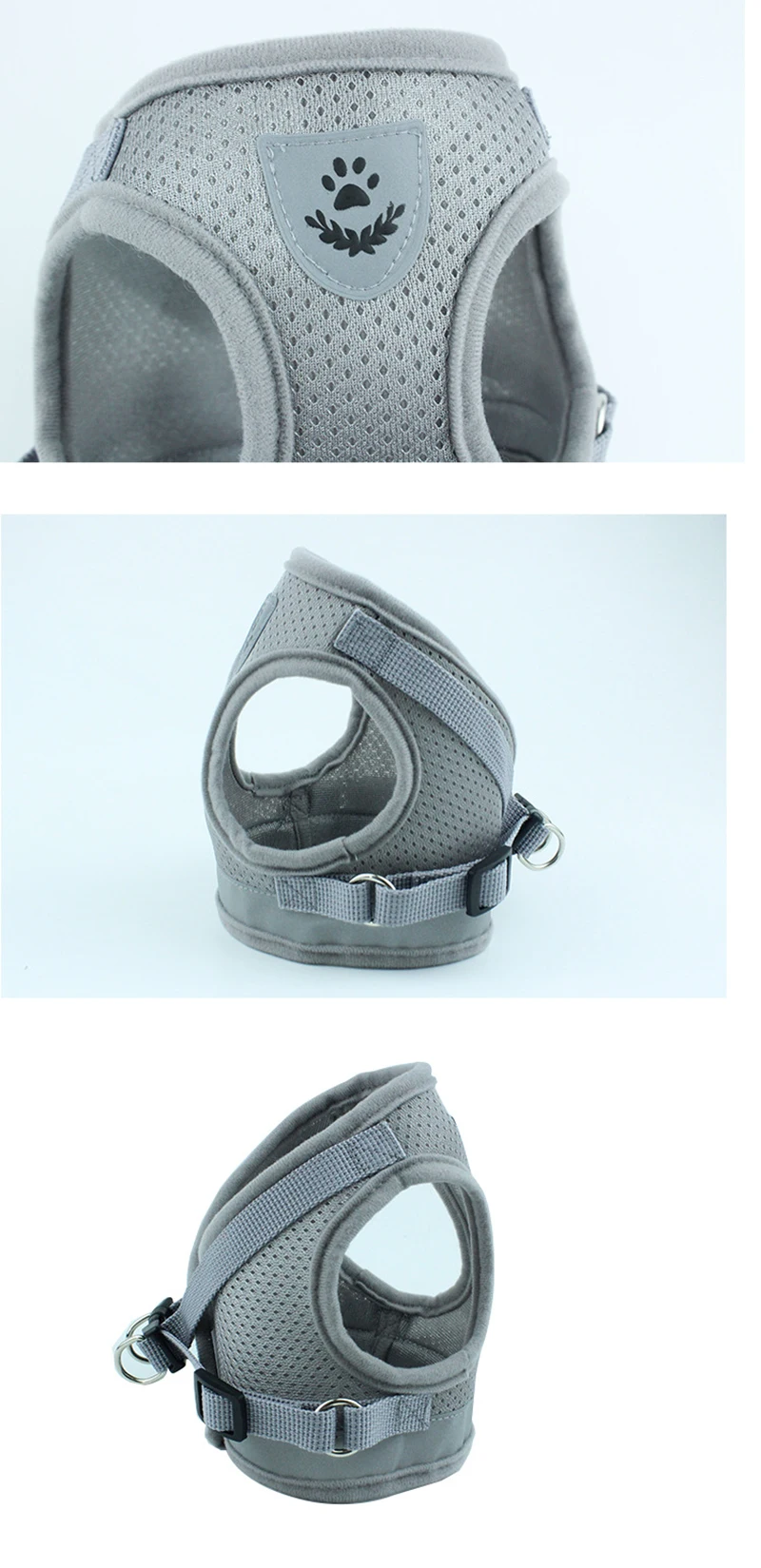 Title 4, Adjustable Cat Puppy Harness and Leash Sets Mes...