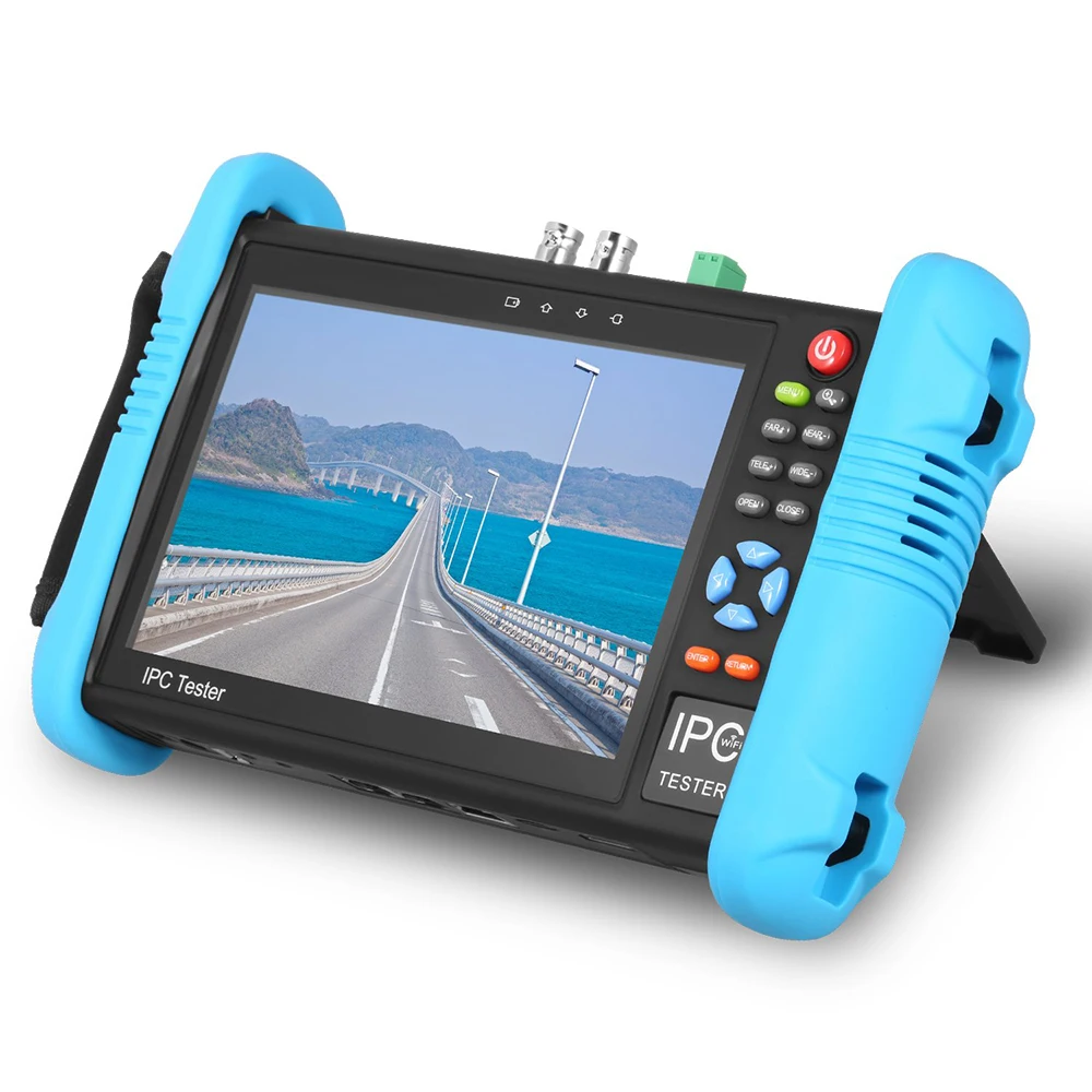 Новый сенсорный 7 дюймов H.265 4K IP камера тестер 8MP TVI CVI 5MP AHD CCTV монитор с RJ45 кабель