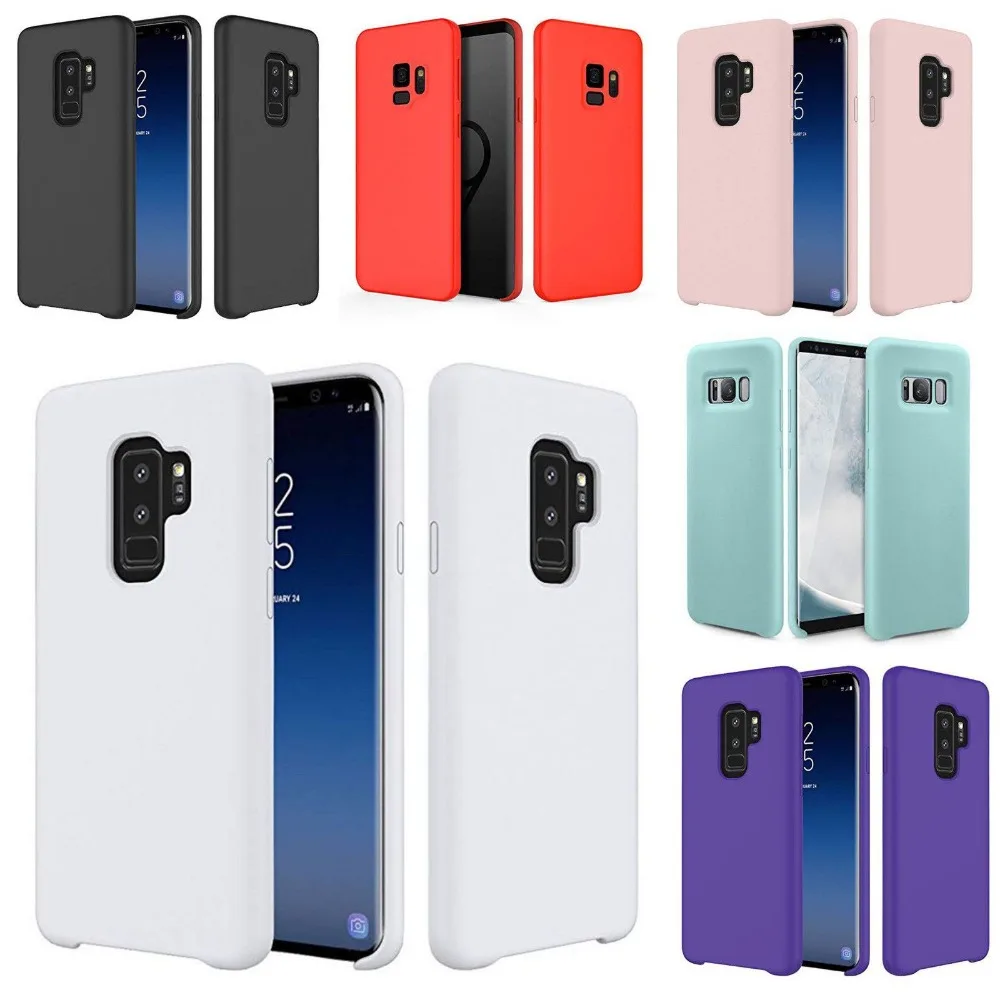 

Liquid Silicone Phone Case for Samsung Galaxy S7 S7 edge Original Silicon Rubber Shockproof Back Cover Shell 10pcs/lot