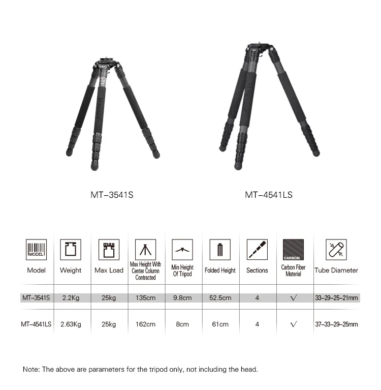 Marsace MT-3541s MT3541S углеродного волокна штатив