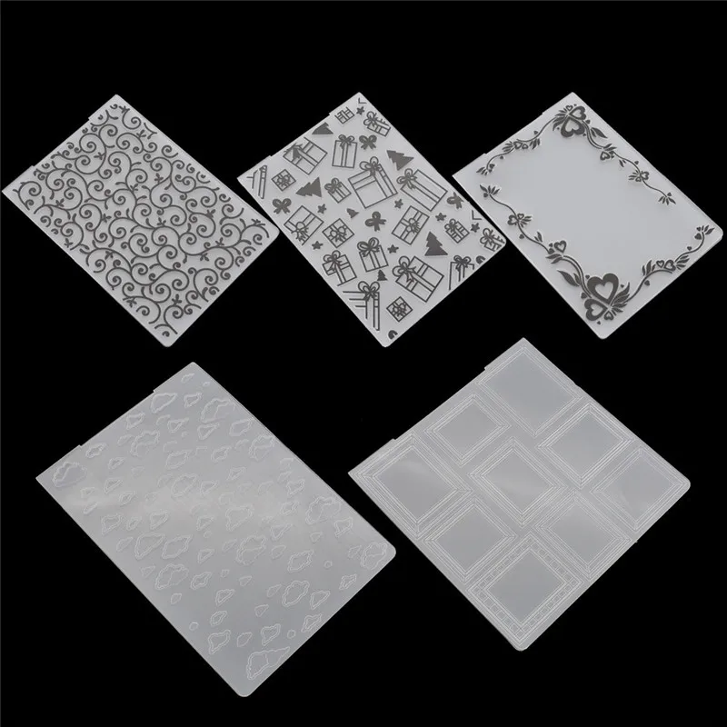 

Lychee Flower Plastic Embossing Folder Transparent Pattern Embossed Folder DIY Handmade Sewing Scrapbook Decoration