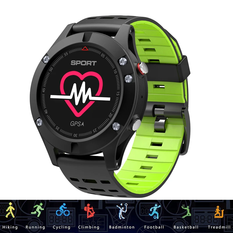 

DT NO.1 F5 GPS Smart Watch Heart Rate Altimeter Temperature Thermometer Multiple Sports Modes OLED Fitness Tracker Smartwatch