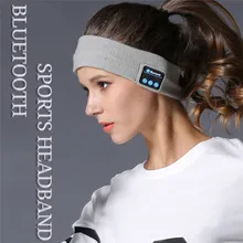 Фитнес Открытый акриловый Регулируемый бег спортивные Bluetooth наушники звонки, музыка Вязание BT4.2 повязка головная для йоги
