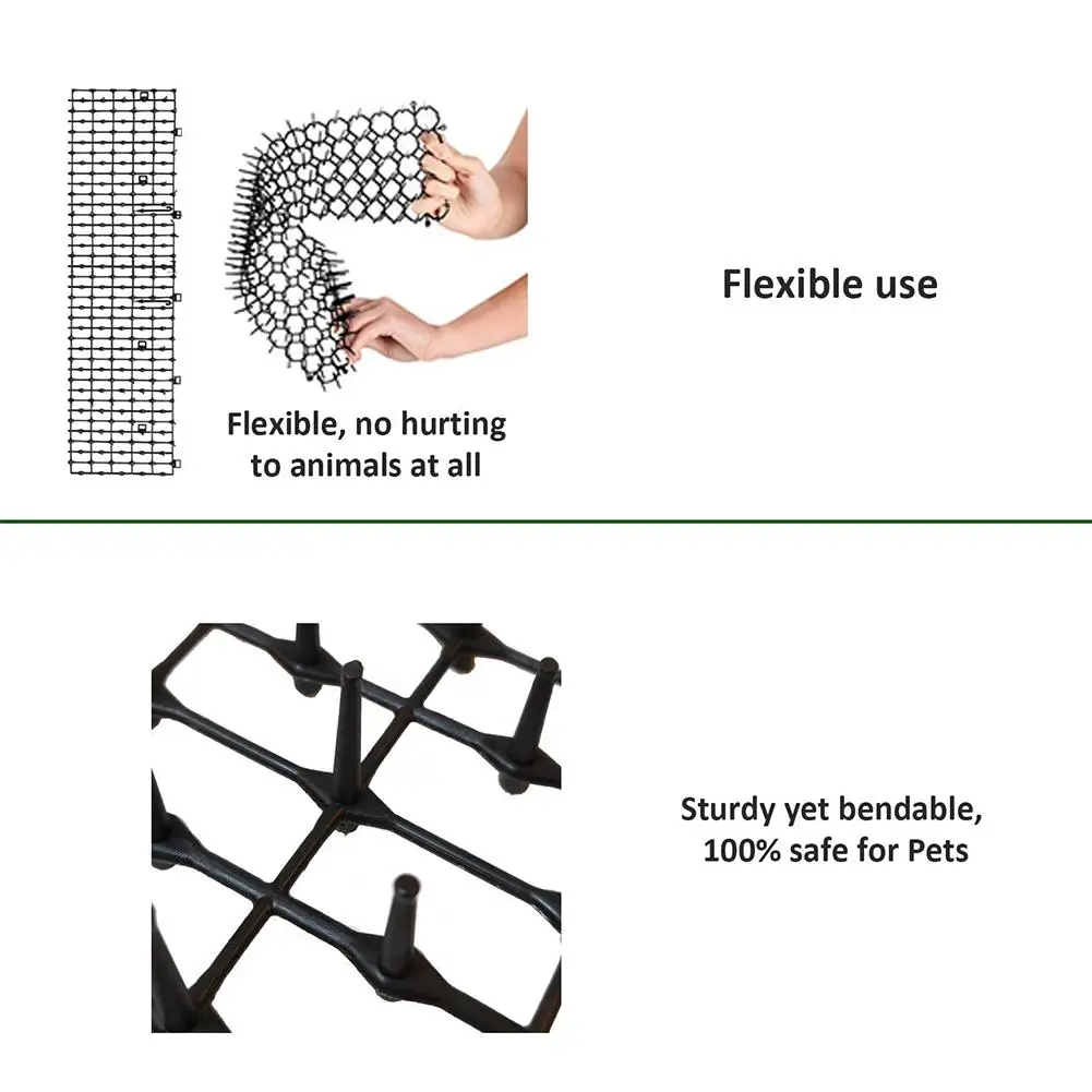 Коврик против котов с 4 гвоздями 4 полоски 1 лента остановка копания животных загоны предотвращают их скалолазание Дом Сад растение защита