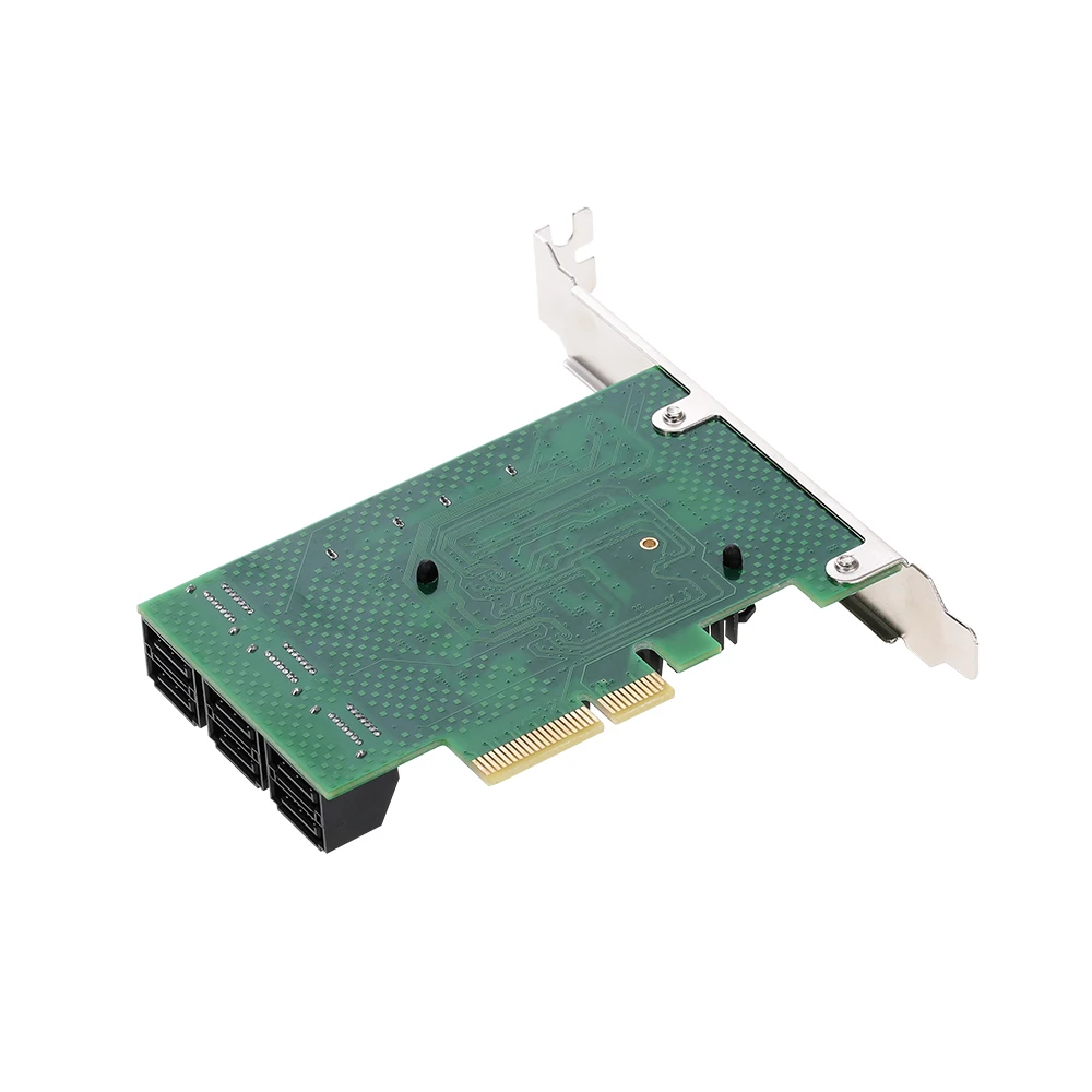 8 Порты и разъёмы PCI-E PCI Express SATA 3,0 III 3 6 ГБ контроллер карточка SSD PCIe карта SATA SSD SATA3.0 адаптер Райзер низкий кронштейн