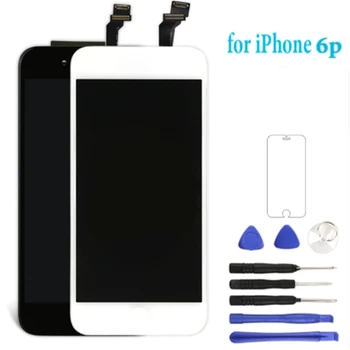 

1Pcs No Dead Pixel For iPhone 6 plus LCD Screen Display Touch Screen Digitizer Assembly Black White for iphone6p