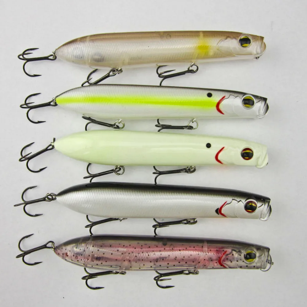 BassLegend Topwater Fishing Wobbler Popper Pike Bass Muskie Lure 125mm