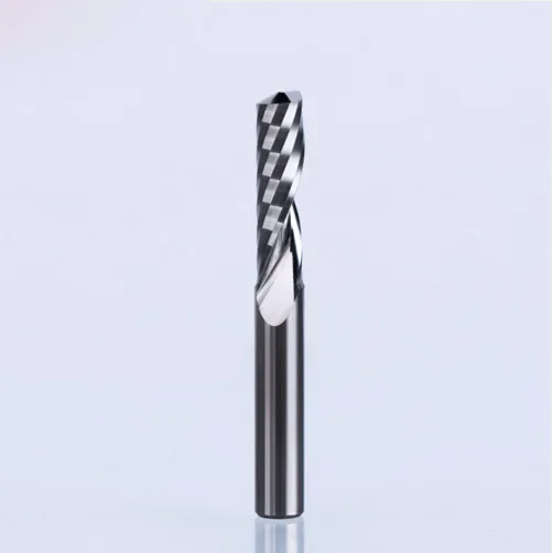 

2PCS/lot Shank 6mm Carbide Milling Cutter One Flute Spiral Cutter Router Bit CNC End Mill For MDF Tugstern Steel Wood