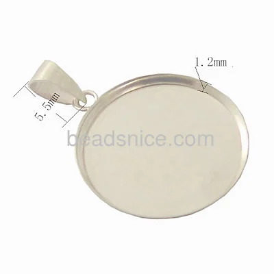 

Beadsnice Wholesale Bezel Cup Tray with Bail Personalize Pendant Silver Jewelry Pendant Tray for DIY Jewelry ID27612