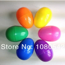 Сплошной цвет Пластик яйцо пасхальное яйцо для подарка 6x4 см 12 шт./лот