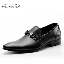 Mens formal shoes leather men dress oxford shoes for men dressing wedding business office shoes slip on male zapatos de hombre