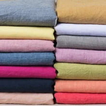 50 × 140 センチメートル無地綿リネン薄型生地手作り服ドレス竹スラブdiyの縫製ドレスの背景クラフト材料