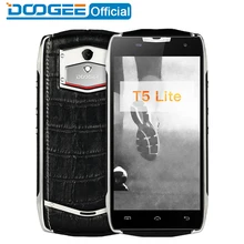 Doogee T5 Lite мобильные телефоны IP67 Водонепроницаемый 5.0 дюйма HD 2 ГБ Оперативная память + 16 ГБ Встроенная память Android 6.0 Dual SIM MTK6735 Quad Core 8.0MP 4500 мАч