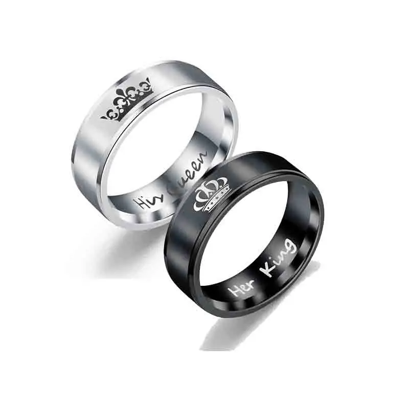 

Wedding Engagement Floral Jewelry Cubic Party Ring Women European And American Crown Cross-Border Couple Rings Top Quality