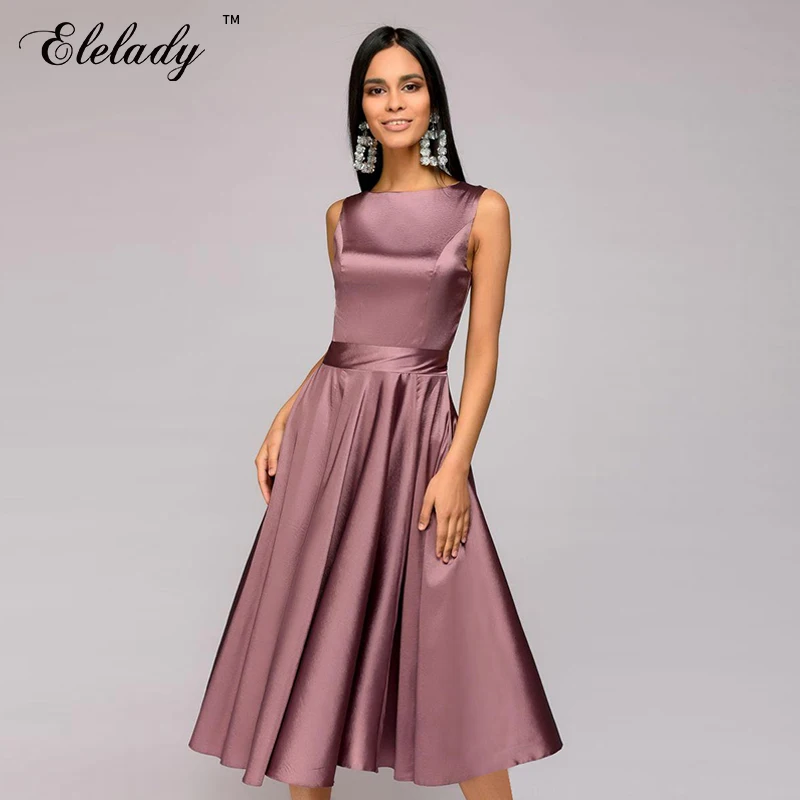 

Southpire Sleeveless Vintage Dress Hot Sale Casual Nightclub Party Vestidos Elegant Solid Color A-line Dresses