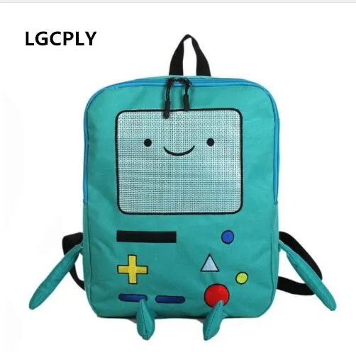 

NEW 2019 Cute Cartoon Cute Adventure Time Backpacks Funny Personality Stereo Student Bag Large Capacity Travel Bag