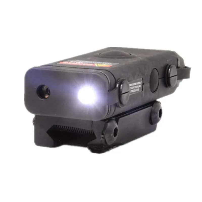 Tactical red dot flashlight PRO-LAS-PEQ10 red laser for rifle scope Black DE (5)