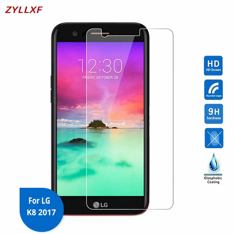 Для LG K8 2017 закаленное стекло Премиум Защитная пленка 5 дюймов 9H 2.5D 0 26 мм защитная