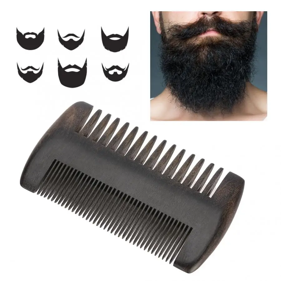 Щетка для бритья Ebony Shaper Усы с черной сумкой из искусственной кожи укладки гребня