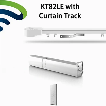 

Chargeable Motor KT82LE DC Automatic Curtain Motor+ Curtain Rail Track With DC2700 Remote Controller Light Touch Start
