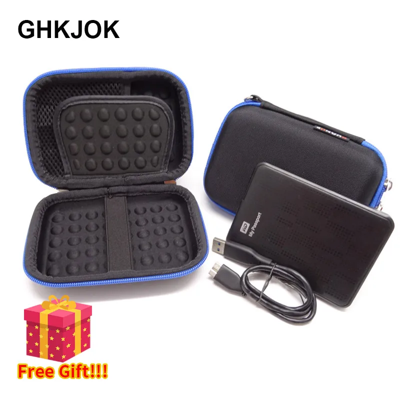 Original Carrying Case Hard Drive Disk HDD SSD Cable Bag for WD My