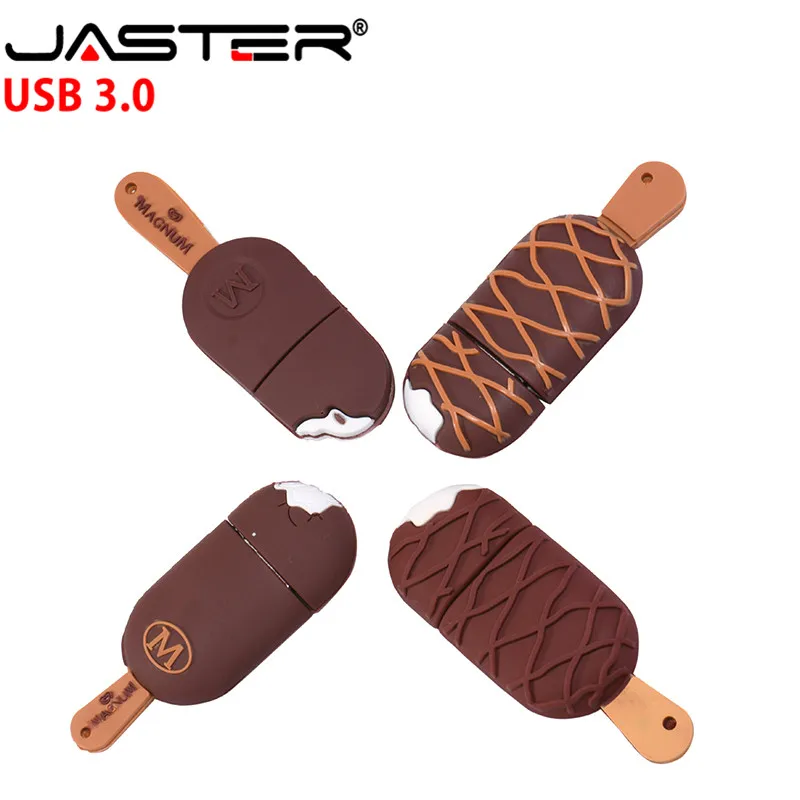 

JASTER USB 3.0 cartoon ice cream usb flash drive usb disk pen drive memory disk cute silicone 4GB 8GB 16GB 32GB 64GB U drive