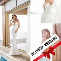 vestido2014 Sexy Sheath Sweetheart Sleeveless White Chiffon backless wedding Dresses JV7061