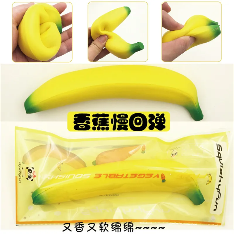 Squishy Banana Slow Rising Jumbo Fruit Toys For Kitchen Decoration Squeeze Toys For Children Interactive Toys For Kindergarten Squishy Banana Slow Rising Jumbo Fruit Toys For Kitchen Decoration Squeeze Toys For Children Interactive Toys For Kindergarten