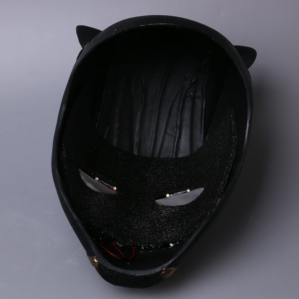 Золотой черный пантера светодиодный шлем Мстители Черная маска Пантеры супергерой светодиодный шлем Хэллоуин вечерние реквизиты
