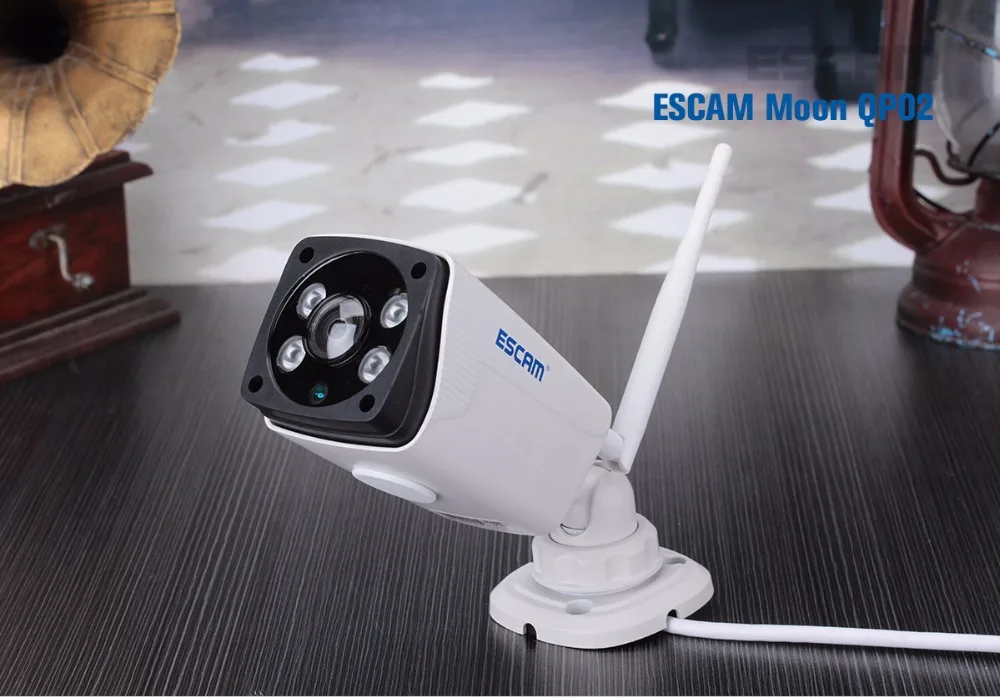 Escam Moon QP02 2MP HD 1080P WIFI Alarm Camera Outdoor Bullet IR-Cut 180 degree Security ip Camera Support Max 64G TF card (18)