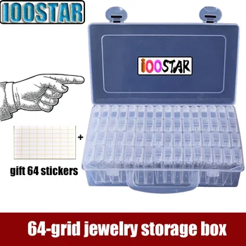 

New Plastic Diamond Painting Accessories 64pcs Bottles Container Storage Box Diamant Painting Holder Daimond painting Box