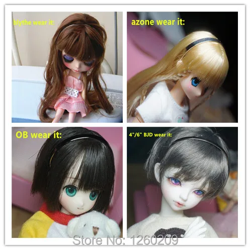 Новинка 10 шт./лот Blyth Hairband BJD Hairband Azone Hairband аксессуары для кукол(подходит для Блит, Azone, BJD, 1/6 куклы) HB001