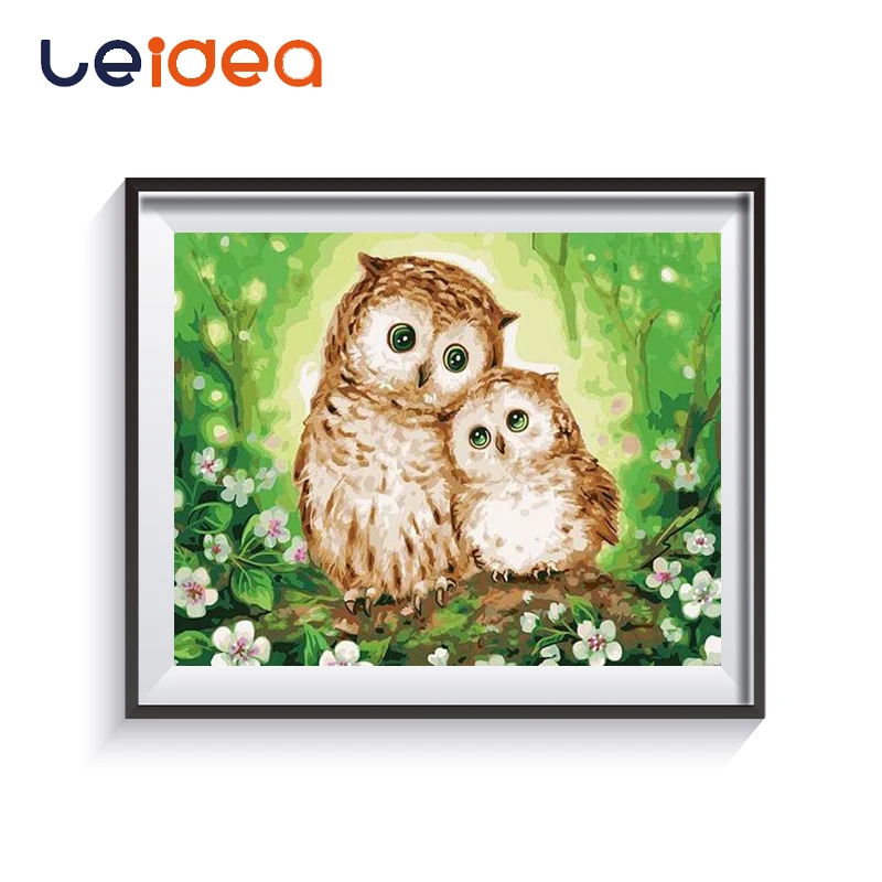 

Paint By Number Owl DIY Painting By Numbers Modern Drawing Color Numbers Kits Paint On Canvas For Home Wall Art Picture