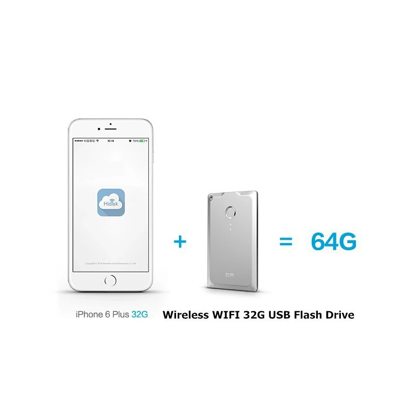 DM USB флеш накопители WFD009 32 Гб WIFI накопитель для iPhone/ Xiaomi /huawei/ Android / PC смарт флешка Usb