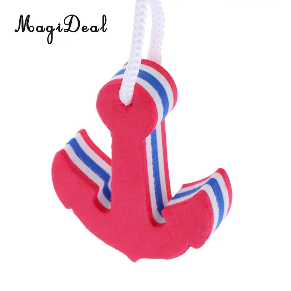 MagiDeal Newest 1Pc EVA Anchor Shaped Boating Keyring Floating Key Ring for Swimming Surfing Marine Sailing Float Water Sport 