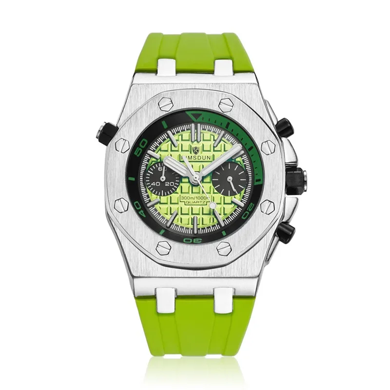 

KIMSDUN Luxury Brand Men's Quartz Watch Waterproof Silicone Rubber Men's Sports Watches For Man Wristswatch Relogio Masculino