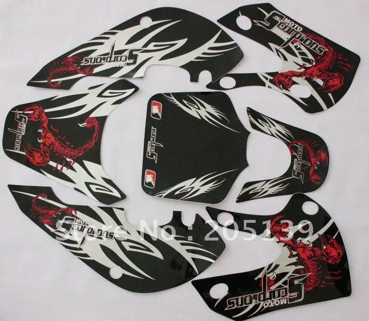 NEW MOTOCROSS 3M graphic decals STICKER for KAWASAKI DIRT PIT BIKES PARTS KLX 110 1in Decals