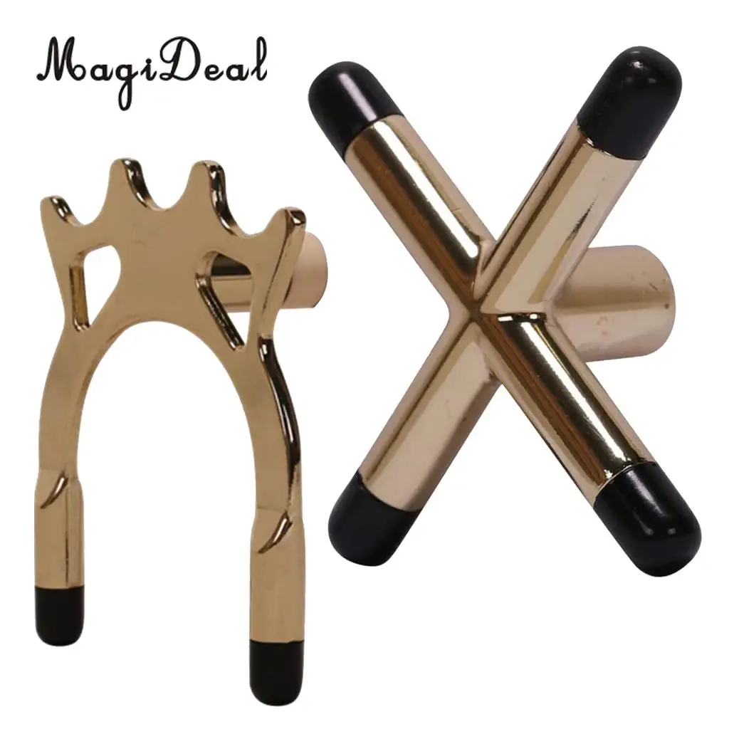 MagiDeal 2 Pieces Non-slip Billiard Snooker Pool Cue Stick Bridge Head Holder Rest Spider and Cross 