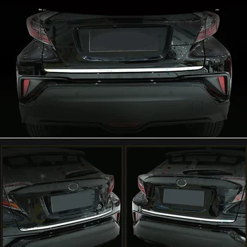 

For Toyota C-HR CHR 2016 2017 2018 2019 Stainless Steel Glossy Rear Trunk Tailgate Molding Cover Trim Car Styling