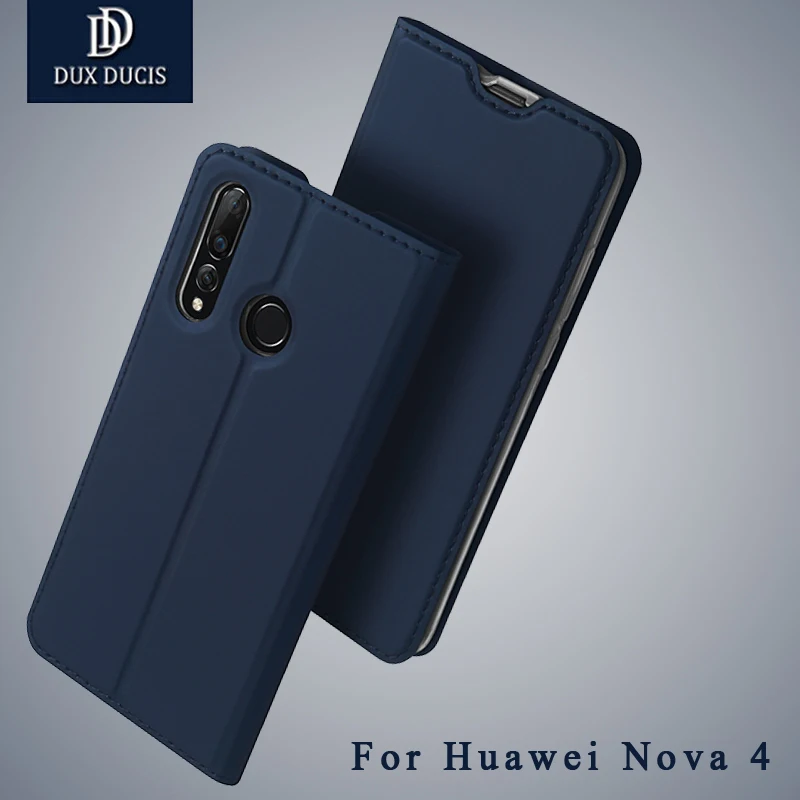 Nova 4 4e чехол Dux Ducis кожаный кошелек с застежкой для huawei Чехол Флип Стенд чехлы |